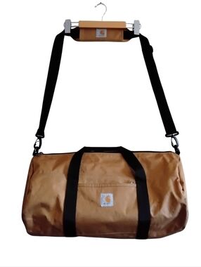 Carhartt Amber Duffle Bag with Black Handles & Strap – GUC *Flaw
